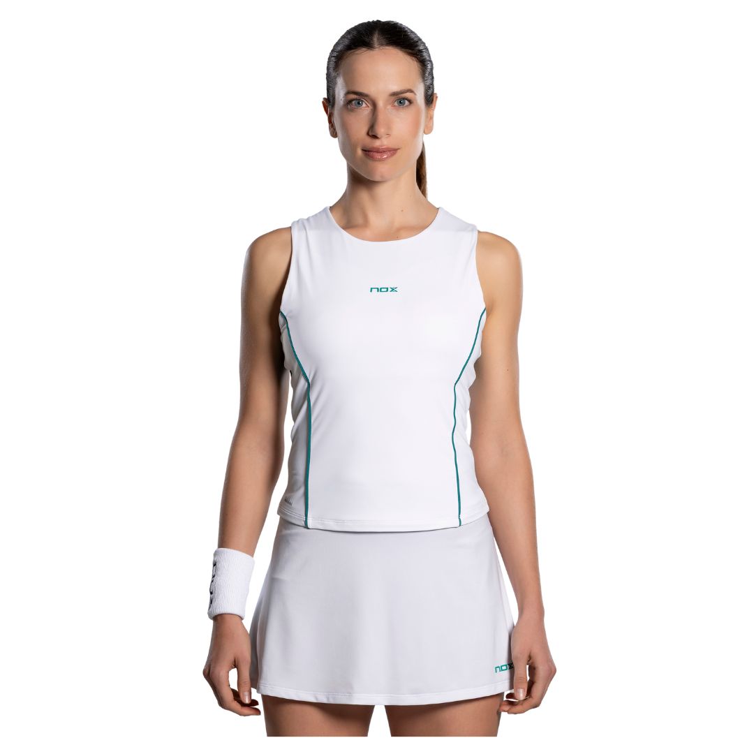 Nox Pro Tank top Women White/Ivy Green